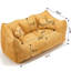 Grand fauteuil rembourré en mousse, idéal pour se détendre dans la salle à manger. Fauteuil inclinable haute résilience pour une expérience d'assise confortable.