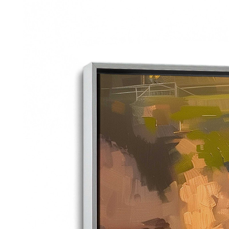 Ensemble de 2 impressions Amalfi Sunset Glow, Cadre flottant en chrome poli, 30 po x 20 po