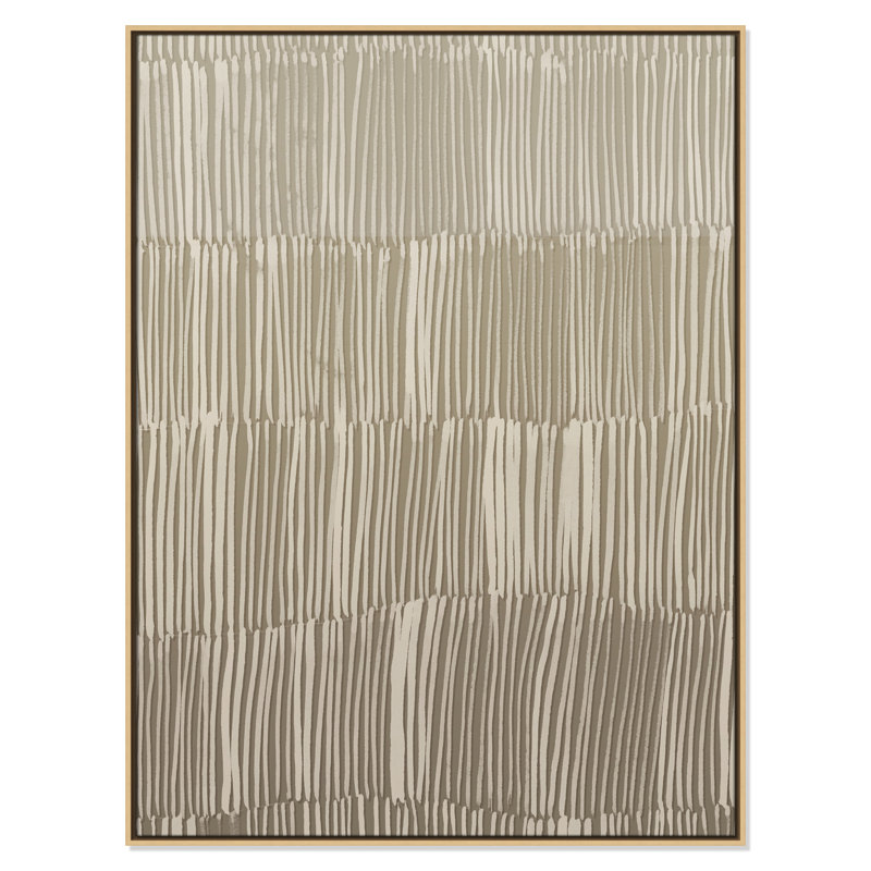 Linear Calm II Print par , Flotteur naturel, H 49,5 po x l 37,5 po