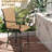 Outsunny Outdoor Bar Stools with Armrests, Set of 2 360° Swivel Bar Height Patio Chairs with High-Density Mesh Fabric, Steel Frame Dining Chairs for Balcony, Poolside, Backyard, Tan-1839318961