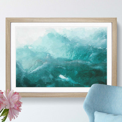 Waves in Italy in Abstract - Framed Print