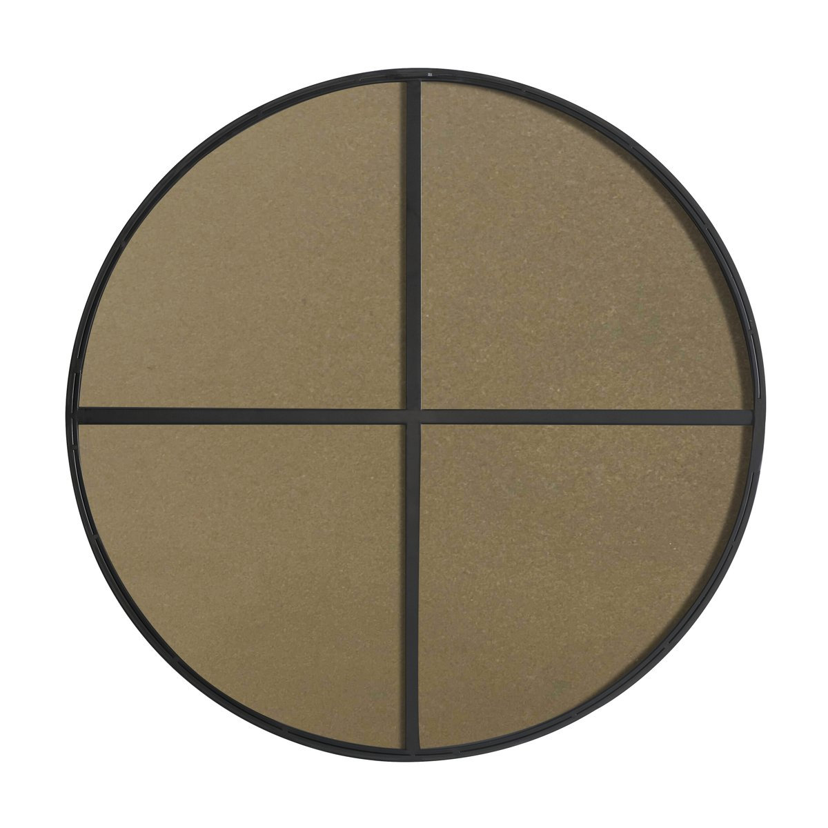 Sabine Metal Round Wall Mirror, 32" x 32", Black