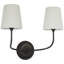 Thomas O'Brien Vendome 16" Cordless Double Sconce with Linen Shades-217138426
