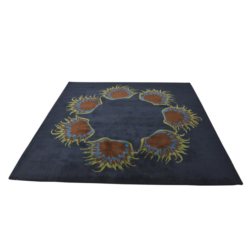 Tapis carré bleu marine 7 pi Pineland