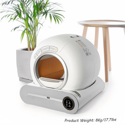 New Automatic Cat Litter Box For 1-3 Cats, Smart Self-cleaning Litter Box For Kittens, App-controlled Kitty Litter Box, Advanced Odour Control & Waste Disposal System, Easy To Use For Multiple Cats & Hassle-free Maintenance