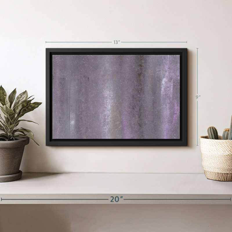 Abstrait abstrait brouillard sur toile, H 9 po x l 13 po