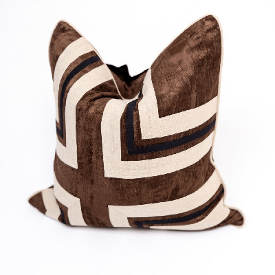 Linen Modern Regents Cross Lounge Cushion 55 x 55cm