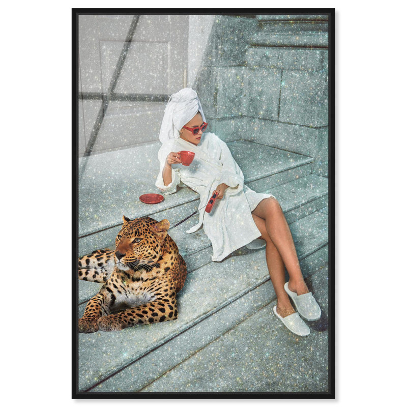 Oliver Gal Dawn Espresso Proclamation Fashion & Animals - Framed Acrylic Glass Wall Art, 30" H x 20" W, Black