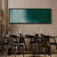 Abstrait paysage mural encadré, impression minimaliste verte pour décoration murale moderne-118765943-118765941