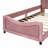 Upholstered Daybed With Classic Stripe Shaped  Headboard-563997621
