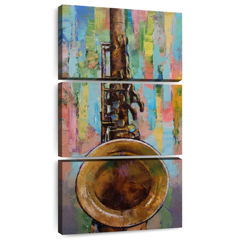 Saxophone, H 44 po x l 21 po