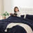 Fluffy Comforter Set 3 Pieces- All Seasons Heavy Faux Fur Comforter With Two Pillowcases-116802370-116802356