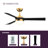 Barlow 52 inch Indoor/Outdoor Ceiling Fan with LED CCT Select Light Kit - Brushed Satin Brass with Black blades-98423958-98423960