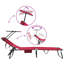 Folding Sun Lounger Folding Oxford Outdoor Recliner Adjustable Patio