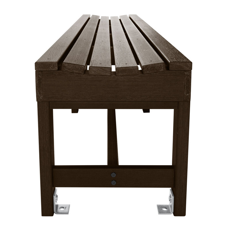 Antonia Outdoor Dining Bench, Weathered Acorn