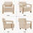 Modern Chenille Upholstered Arm accent chair-572376734