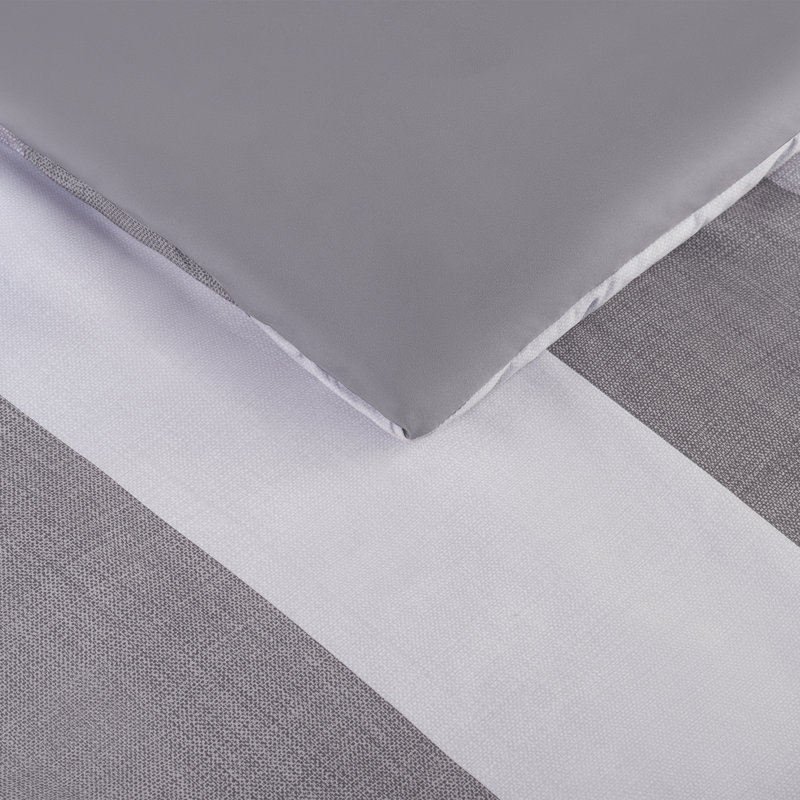 Queen Natural Microfiber Striped Bed in a Bag Set