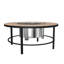 54" Rd. Chat Height Compass Fire Pit With Stainless Steel Breeo Insert-750080078