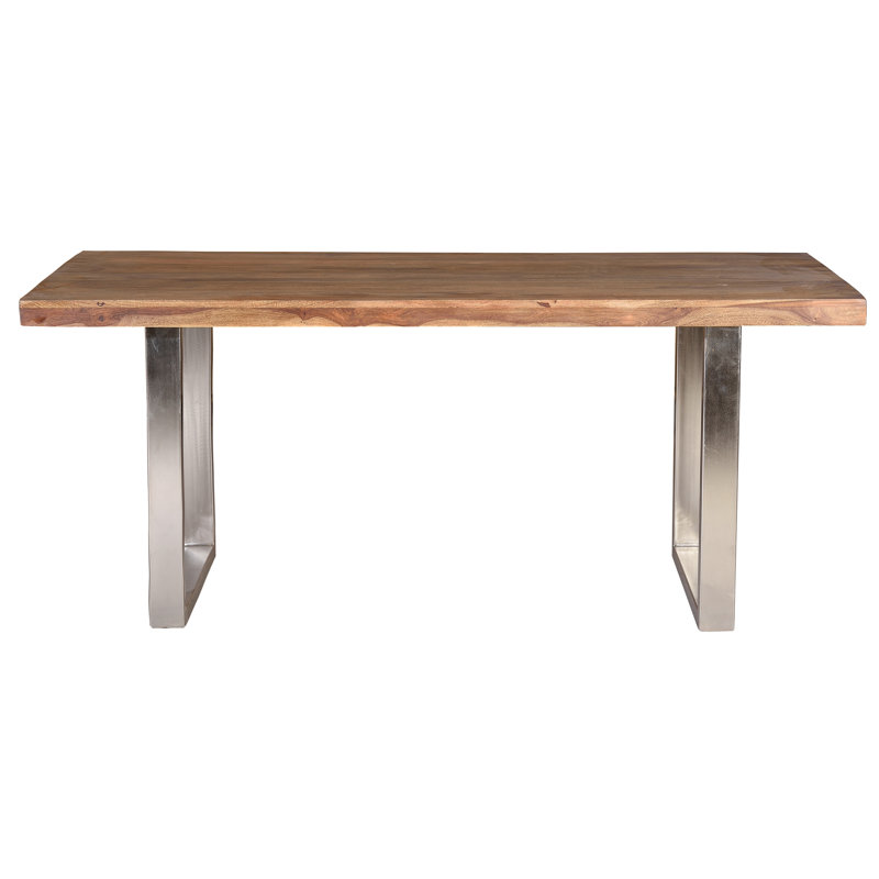 Busch Rosewood Rectangular Wood Top Dining Table