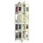 4-Tier All-Steel Rotating Bookshelf With 360° Wheels, Large Size Sturdy & Spacious Book Rack, New Style Yellow Bookshelf,Easy Assembly-447706735