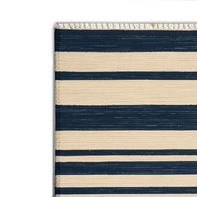 Tapis intérieur / extérieur beige HorizontalStripes, Rectangle 4pi x 6 pi