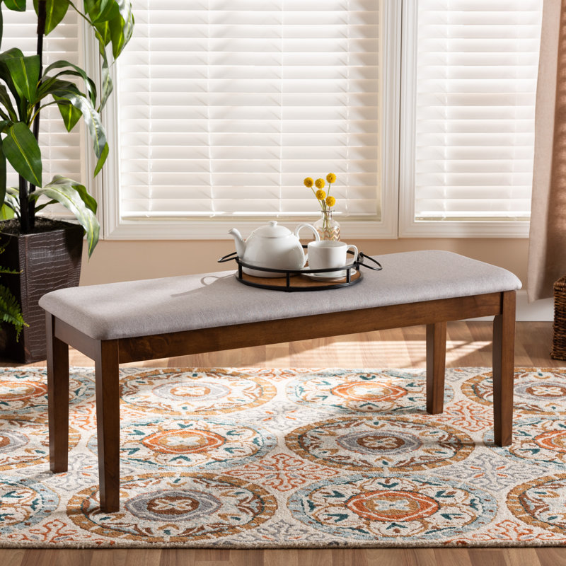 Banc en bois Stu, gris, Sable