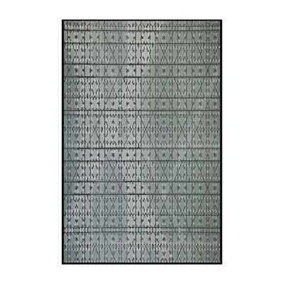 Tapis géométrique gris