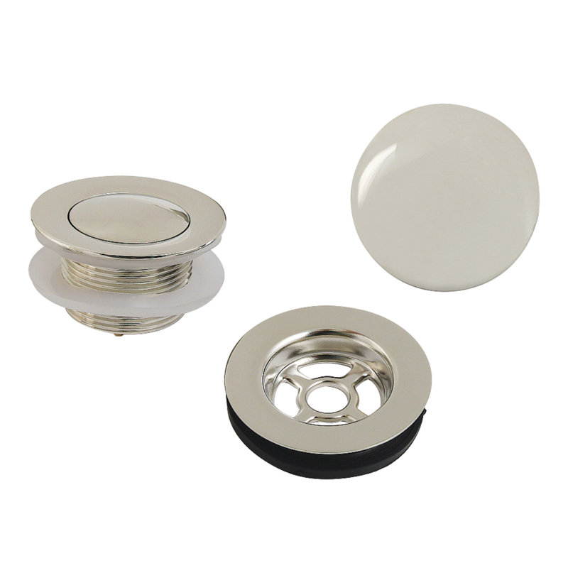 Ensemble de garniture de drain de baignoire Kingston, Nickel poli