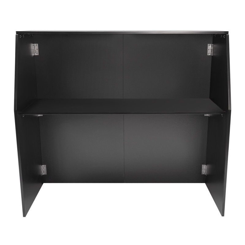 Ernfrid Portable W47.75'' Bar Cabinet For Home and Commercial Use, Black