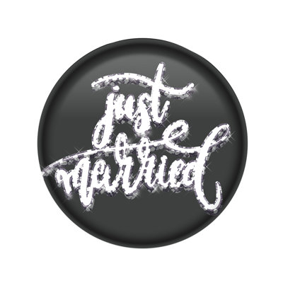 Just Married Button - 2" - Pack of 6