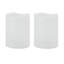 Set of 2 Waterproof LED Pillars, 3x4, White