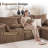 6-Piece Modular Living Room Set Upholstered L Shaped Sectional+Loveseat-777059711