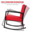 Chaise berçante d'extérieur en rotin avec coussins Terraza-919045725