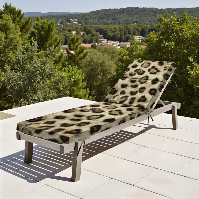  Coussin de patio pour l'extérieur 3 po Peau de léopard sans couture