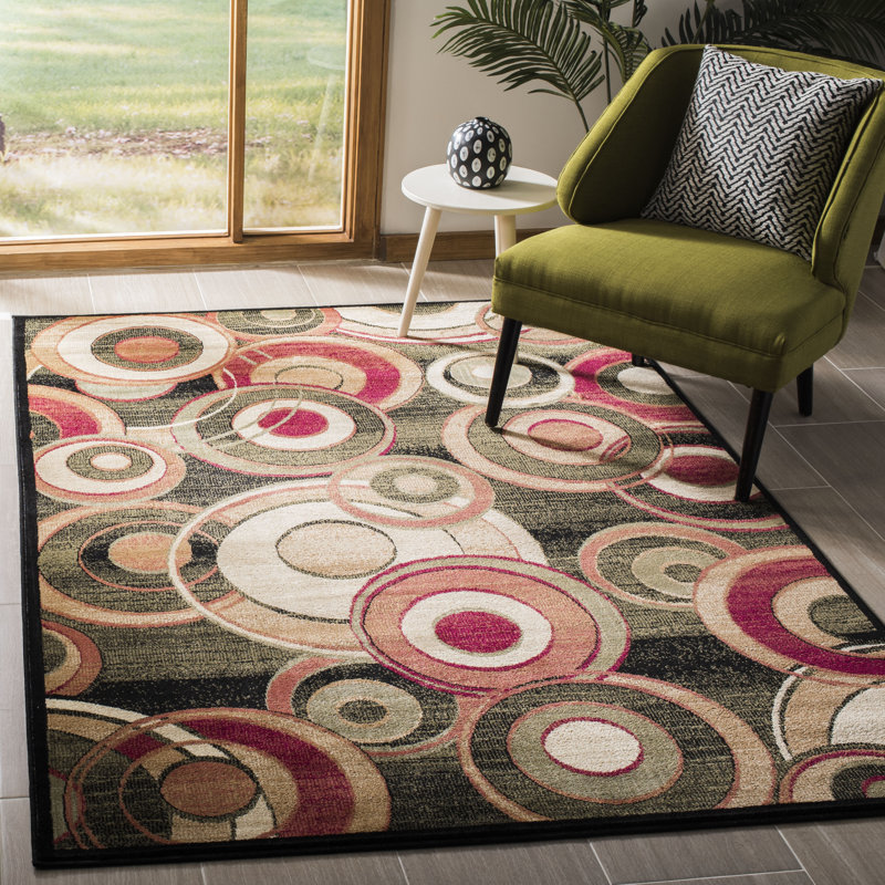 Amiee-Louise Performance Abstract Rug, Rectangle 6' x 9'