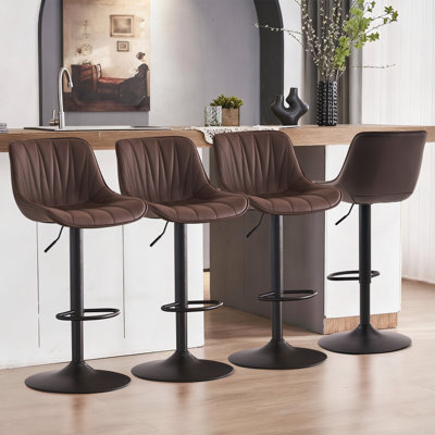 Tabourets de bar pivotants à hauteur réglable Modern