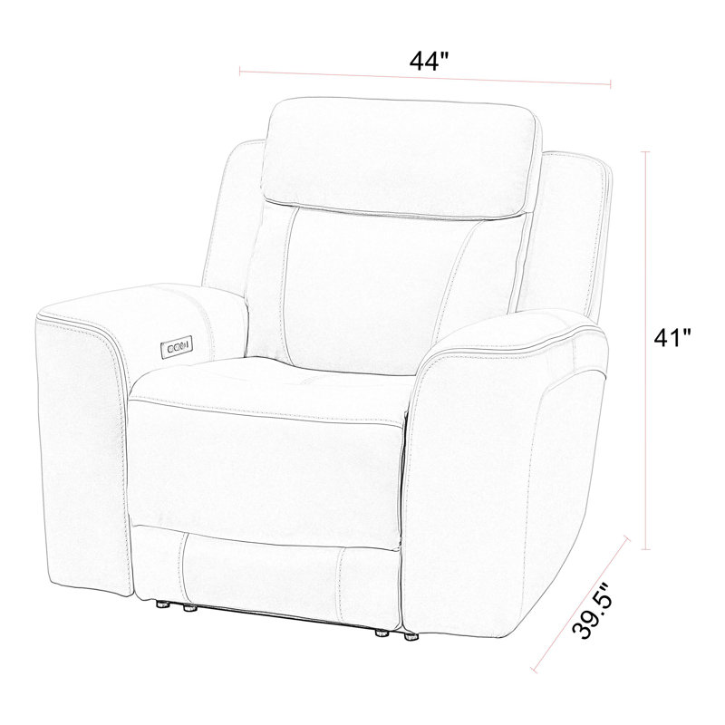 Canapé inclinable électrique et 2 fauteuils inclinables Jaspyr, Pierre