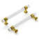 Crystal Palace Kitchen Handles, Solid Core Drawer Pulls for Cabinet Doors, 5-1/16"