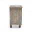 Table de chevet en bois gris antique