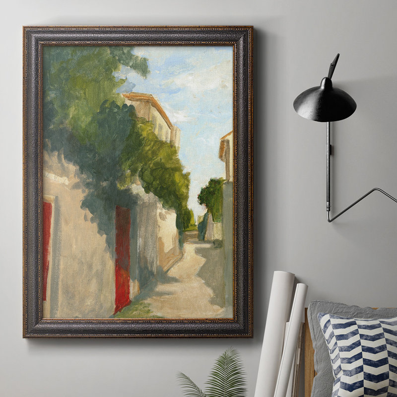 Village Street II - reproduction d'art sur toile, H 36 po x l 24 po x P 2,5 po