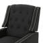 Fauteuil capitonné inclinable classique en tissu-388422979