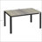 Outsunny Outdoor Dining Table For 6, Aluminum Frame With Faux Wood Top, Perfect For Backyard And Balcony Gatherings-169642165
