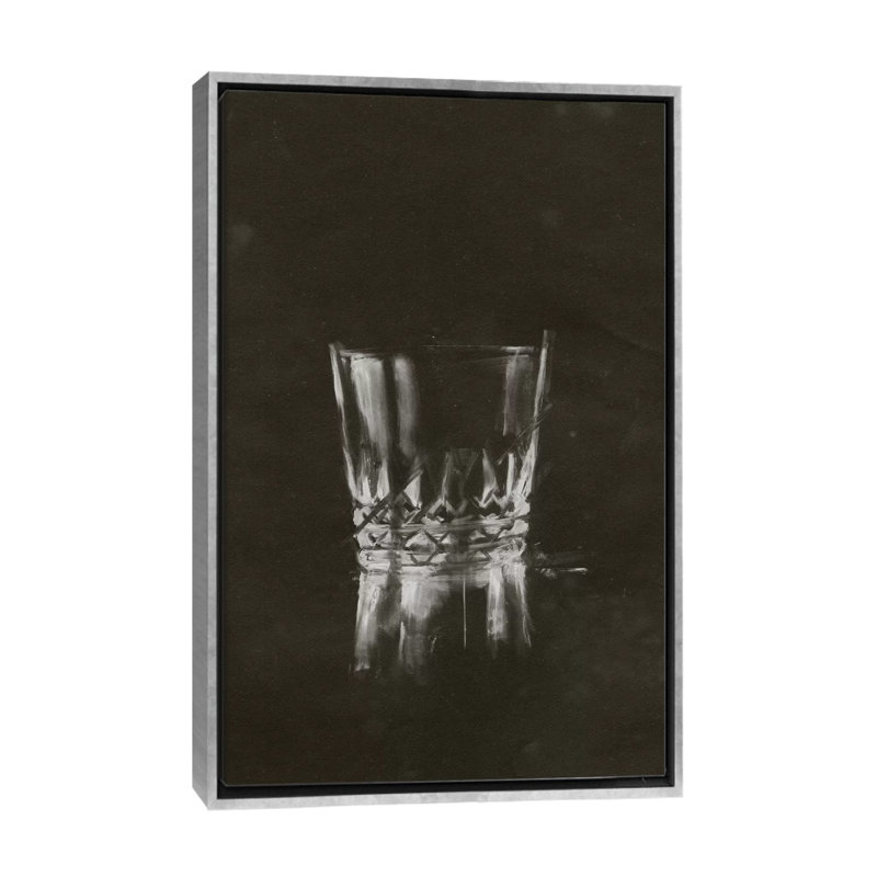Crystal Barwareviii par Ethan Harper-reproduction d’art, Toile avec cadre argenté, H 40 po x l 26 po x P 1,5 po, Pas de tapis