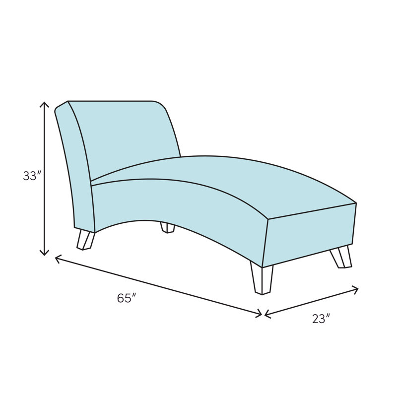 Chaise longue sans accoudoirs capitonnée Mabella, Velours gris, Chrome