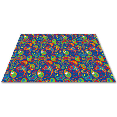 Tapis pour salle de classe KidCarpet.com ABC Paisley