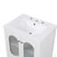 Meuble-lavabo 24 po avec lavabo, meuble-lavabo avec tiroir et portes, tablette réglable, bois massif et panneau de fibres à densité moyenne, blanc