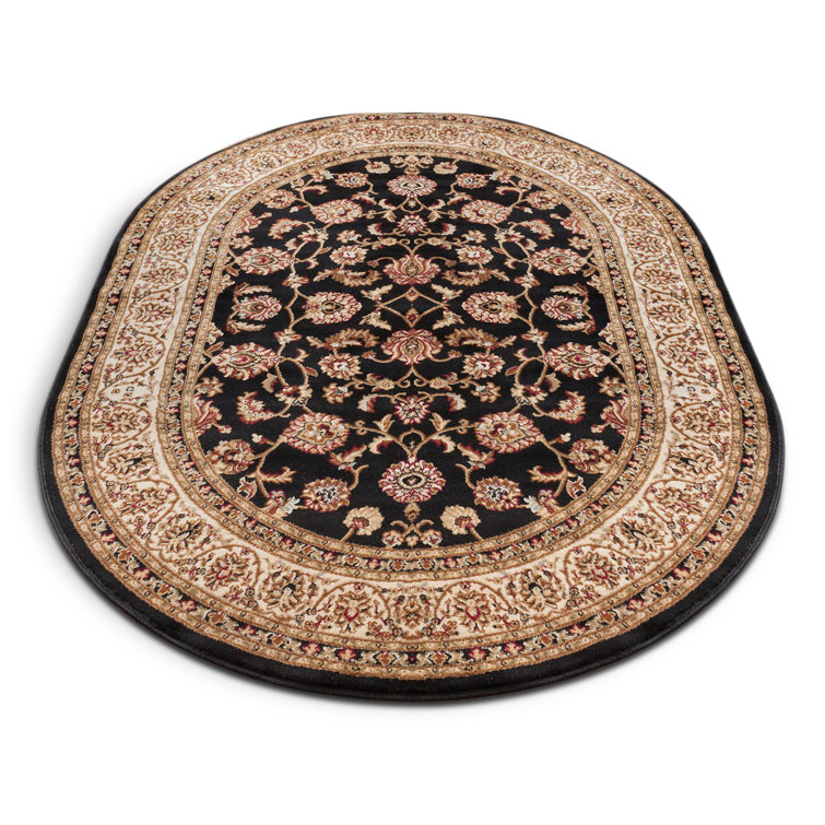 Belliere Sarouk Black Traditional Rug