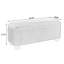 Banc de rangement avec repose-pieds Flannelette