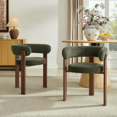 Chaise avec accoudoirs rembourrés de 20 po de hauteur et pieds en métal (ensemble de 2)