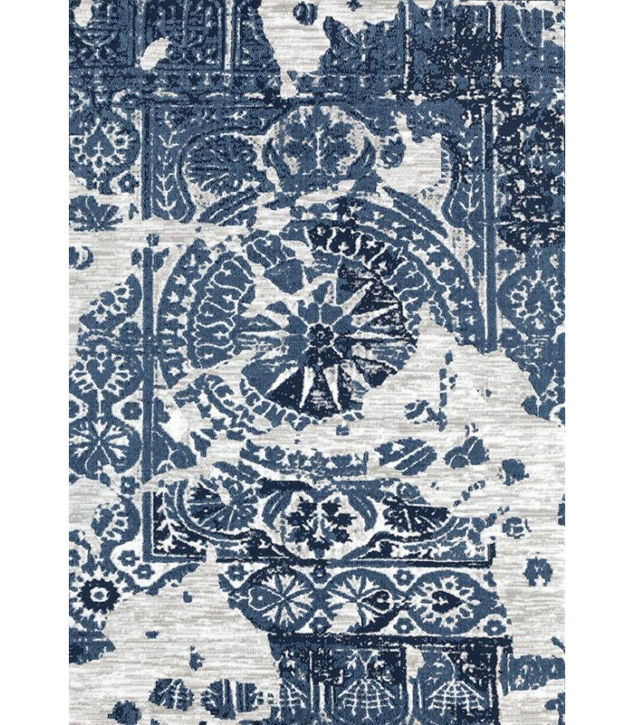 Frédéric bleu tapis intérieur/extérieur, 5' x 7'